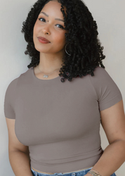 Short Sleeve Waist Length Top (DW)