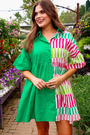 New To Town Dress, Green