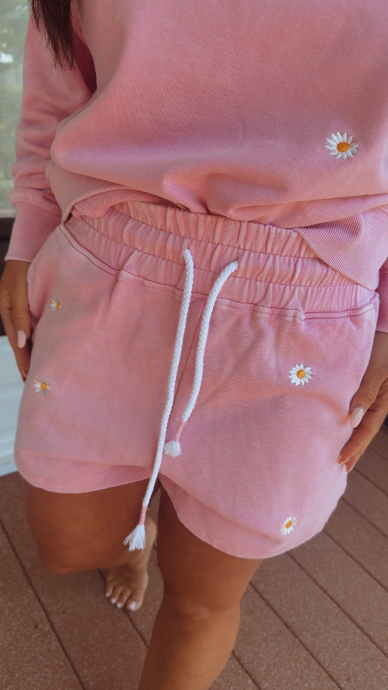 Stich and Co Ultra Soft Pink Floral Shorts