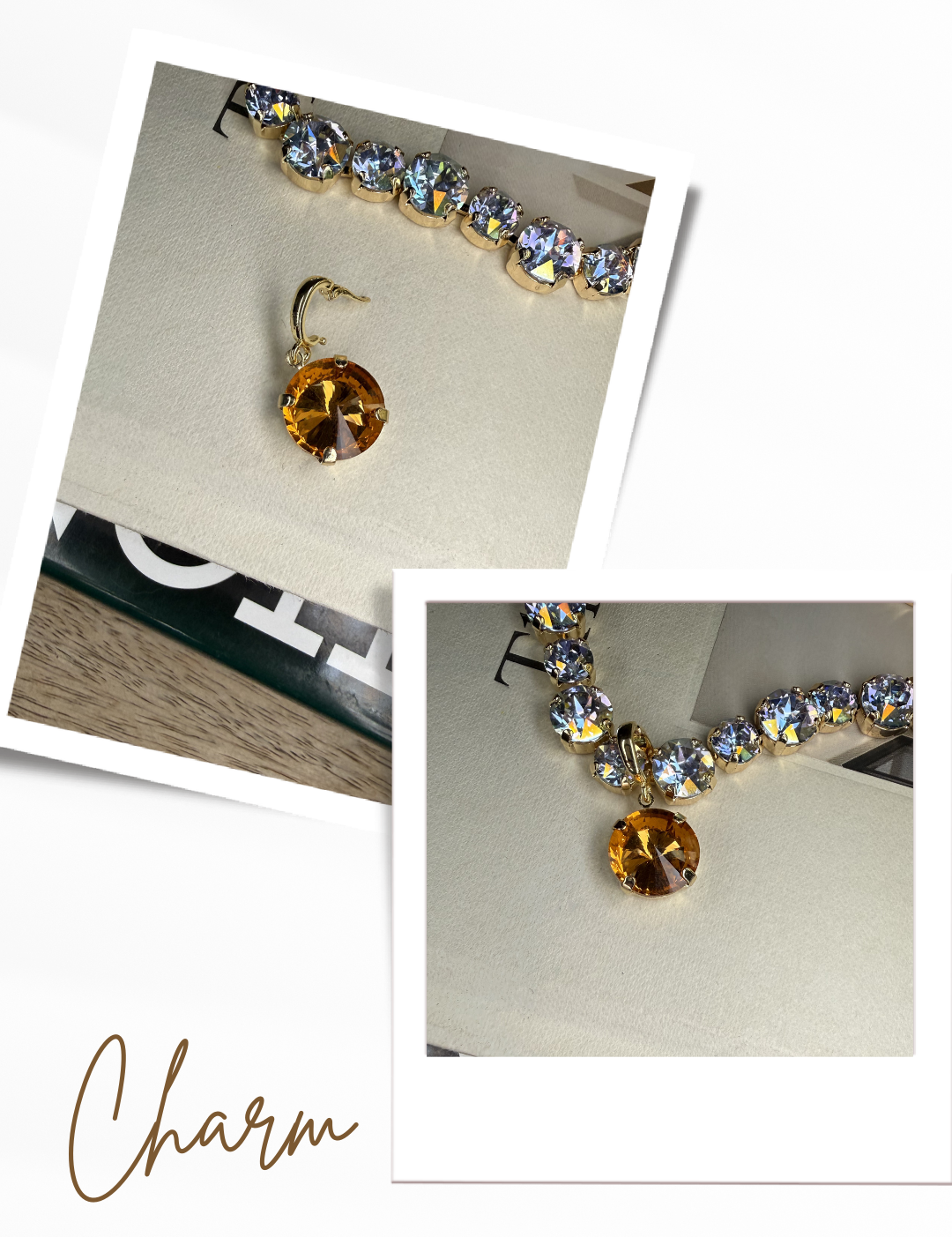 Diva Crystal Pendant 14mm Charm