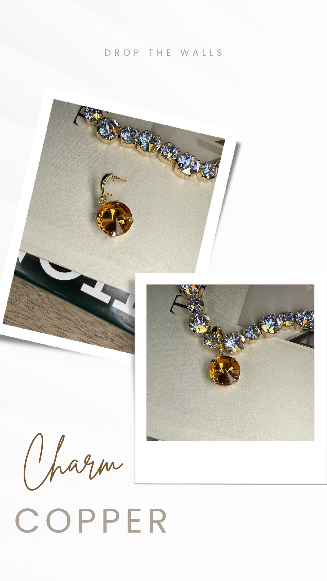 Diva Crystal Pendant 14mm Charm