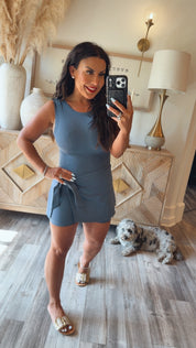 Heaven Soft Dark Grey Athletic Skort Dress