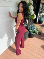 Merlot Straight Leg Luxe Joggers