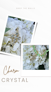 Diva Crystal Mini Cross Charm