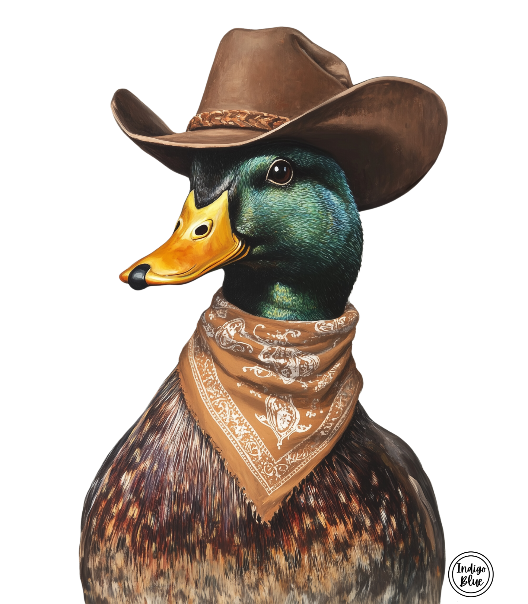 Indigo Blue Mallard Duck
