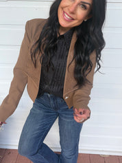 Diva Sparkle Cocoa Brown Blazer