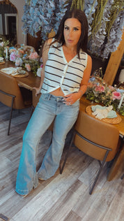 Judy Blue High Rise Light Wash Flare Jeans