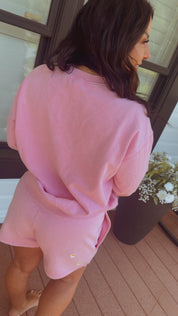 Stich and Co Ultra Soft Pink Floral Shorts