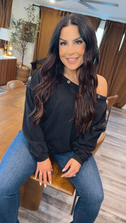 Chic Black and Gold The Greii Crewneck