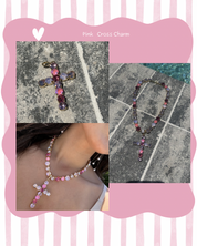 Diva Crystal Ultra Bling Cross Charm
