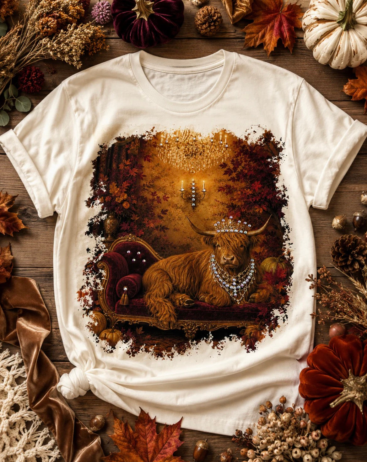 Boujee Highland Cow Graphic Top
