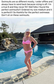 "The Harper" Bella Neane Custom Blue and White Stripe Bikini Bottom