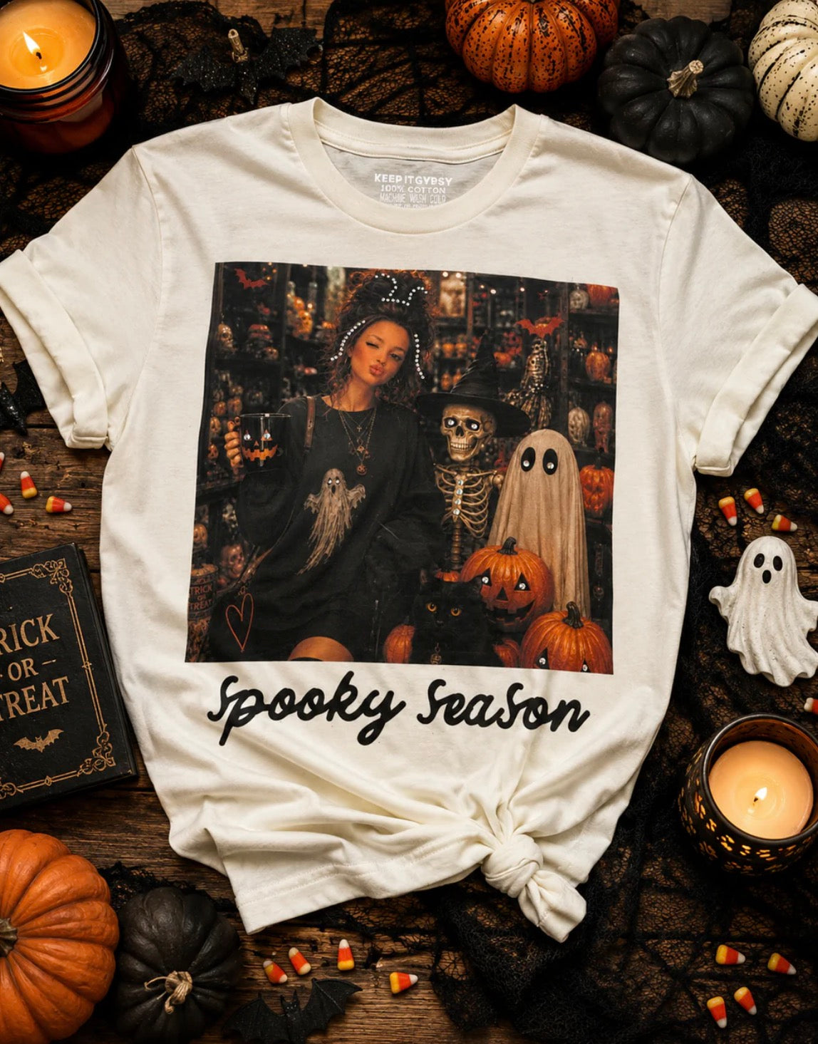 Spooky Season Bling Top