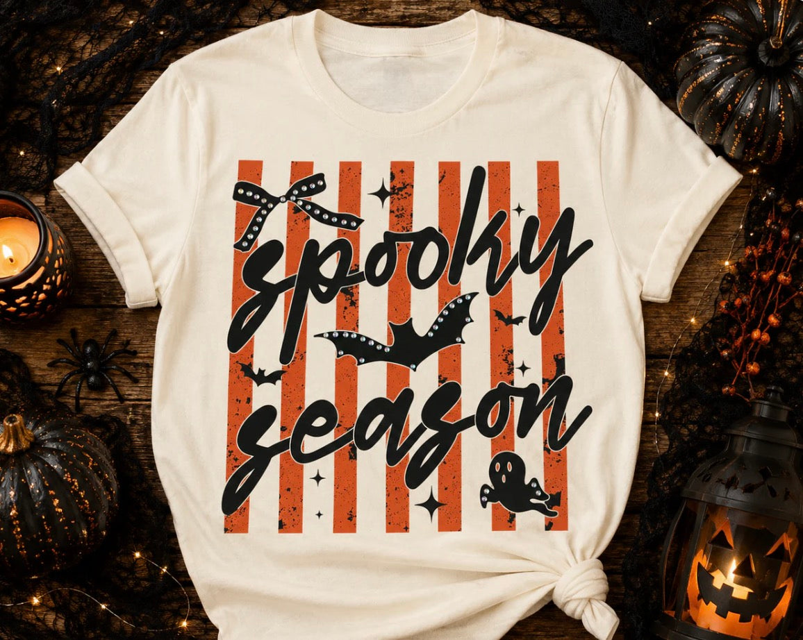 Spooky Season Bling Graphic Top