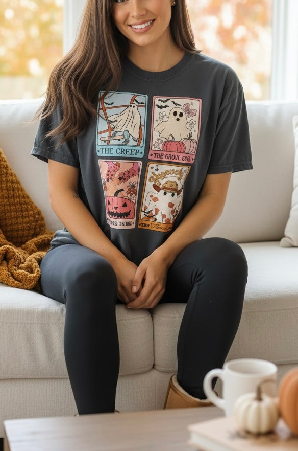 Halloween Tarot Cards Halloween graphic tee (collective)