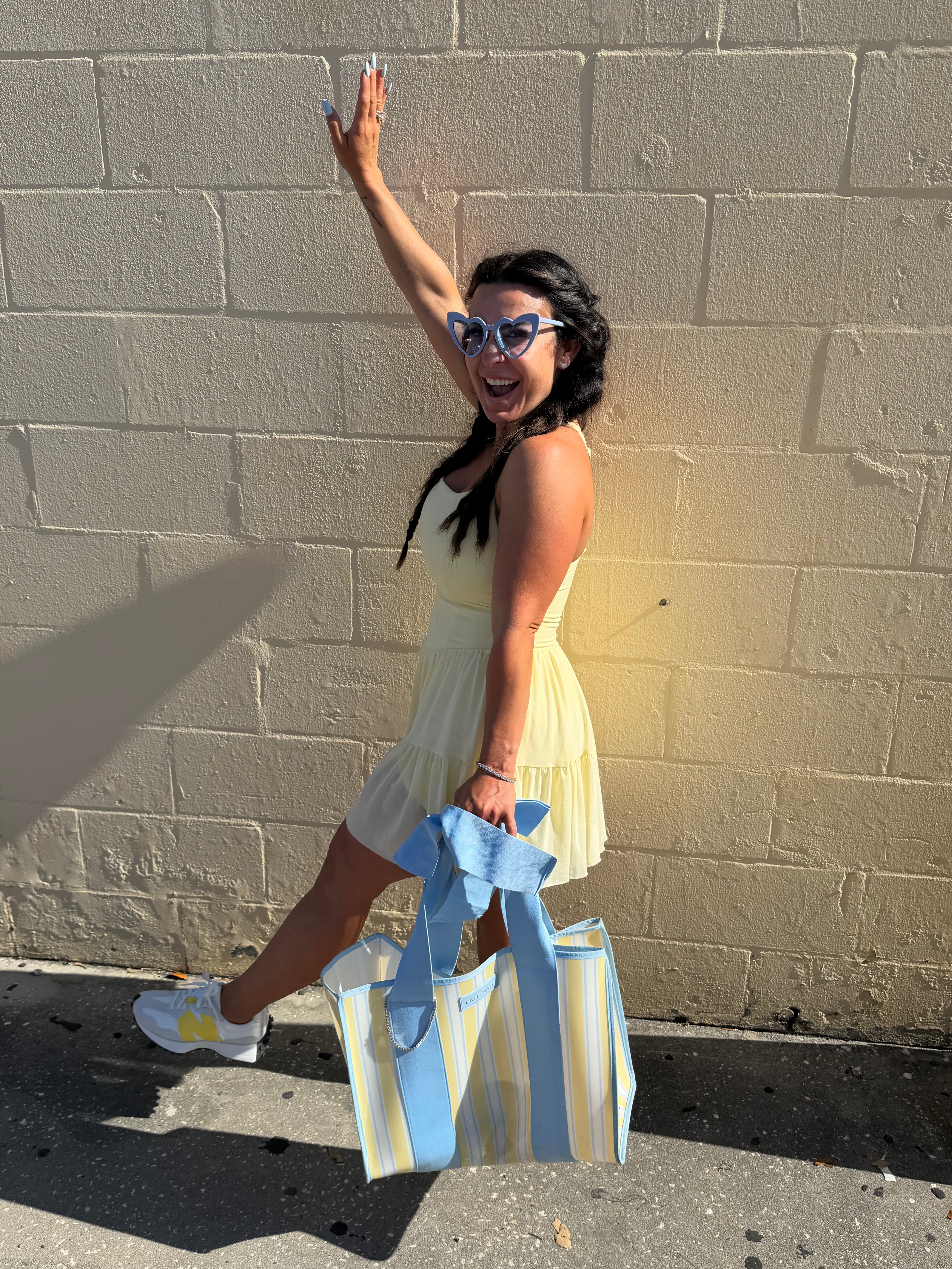 Sassy Yellow Twirl Athletic Dress With Shorts and pocket