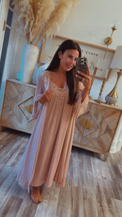Jeaneanes Favorite Customer Silky Pajama and Robe Set