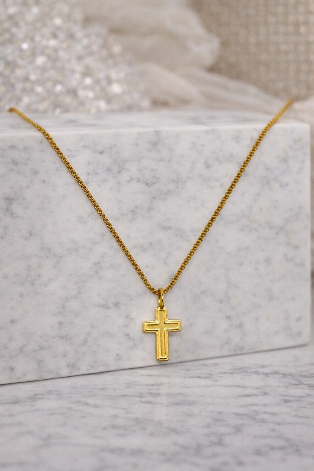 Katie Loxton Gold Cross Necklace