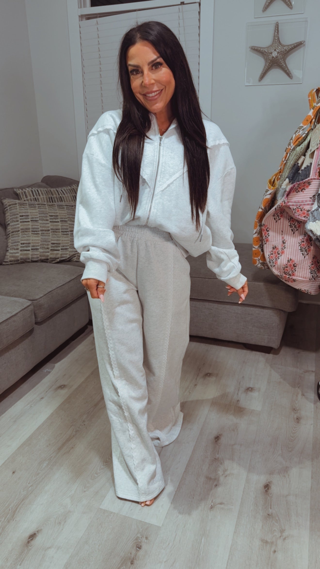 The Greii Soft Heather Grey  Ultra Soft Zip Up Hoodie