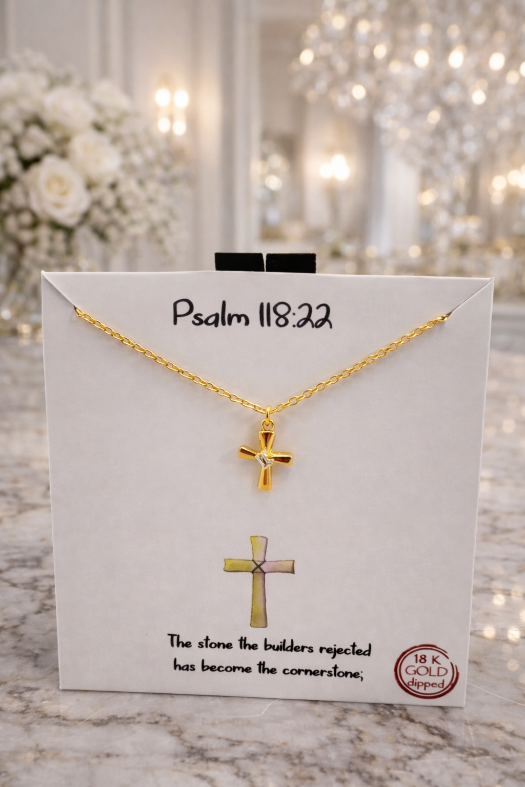 Gold and Crystal Sparkle Pendant necklace