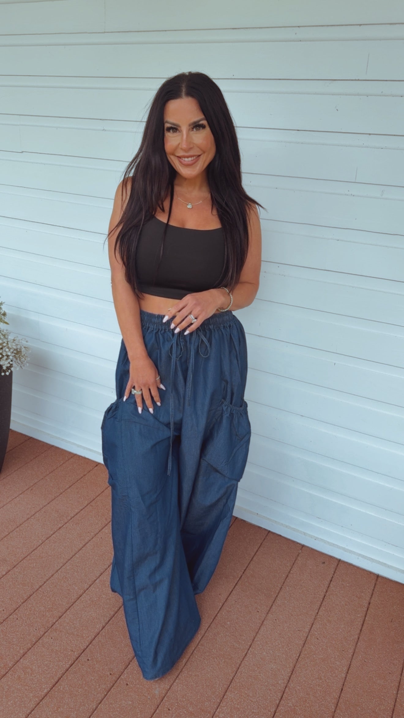 “ Barely Basic” Sassy Black Shape Wear Cami Tank