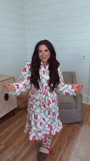 Jess Lea Legacy Lounge Robe- Pretty Lattice