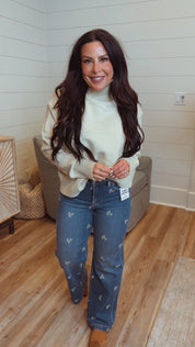 Oatmeal The Luxe Loft Mock Neck Pullover