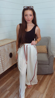 POL Cream and Lace Pants