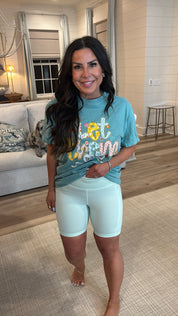 Mint 6 Inch Biker Shorts With Side Pockets Rae Mode 30a