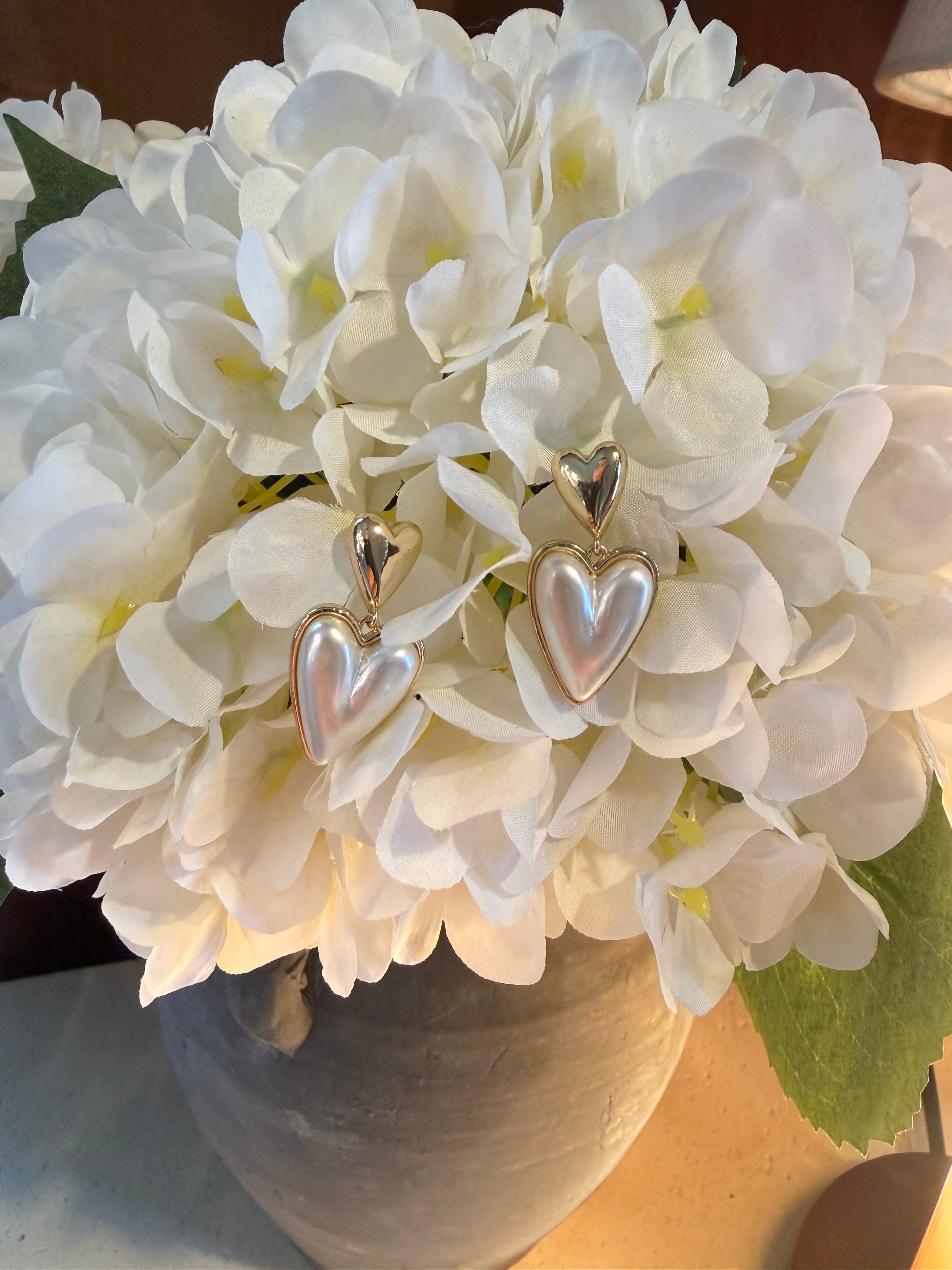 Gold Heart Earrings