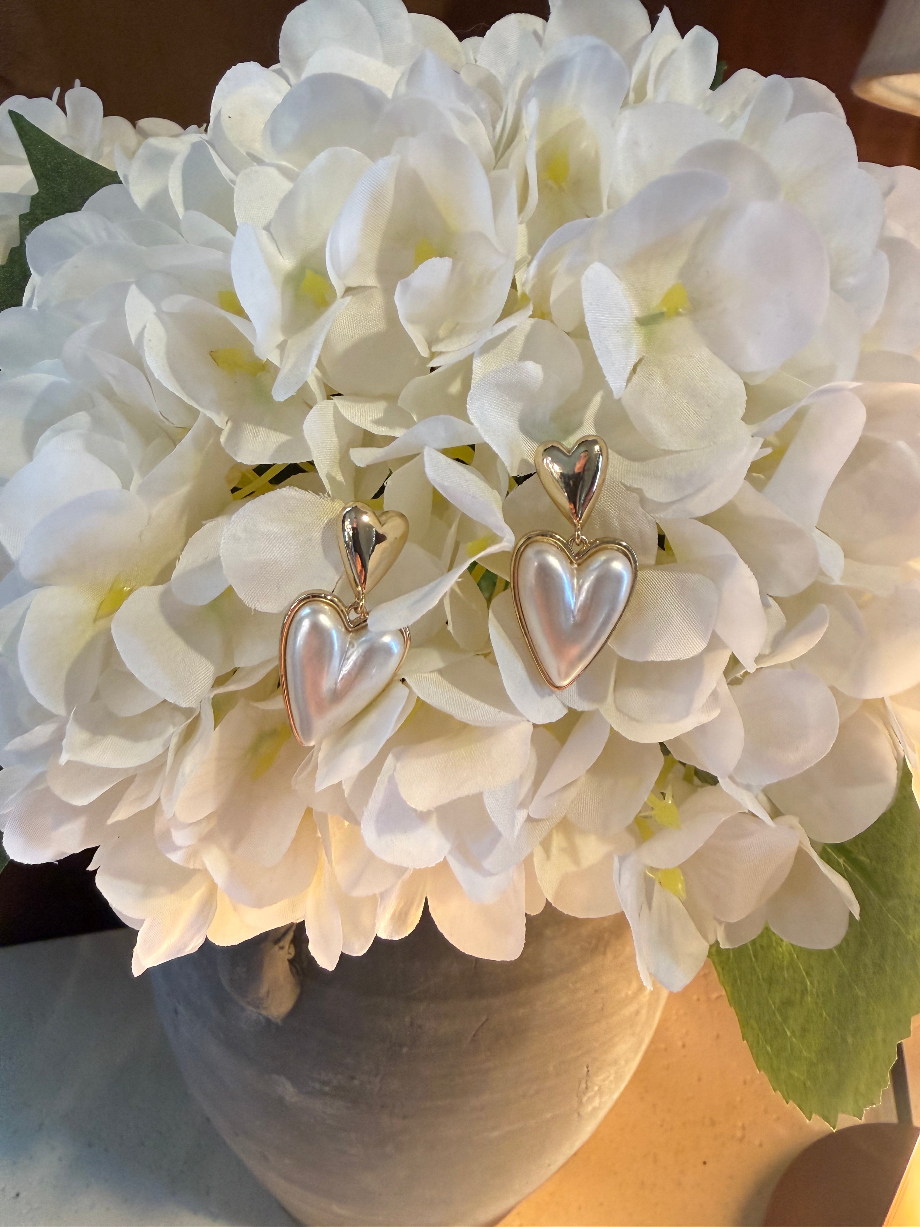 Gold Heart Earrings