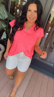 The Olivia High Rise  White Denim  Jean shorts
