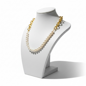 Large Gold and Pearl Necklace
