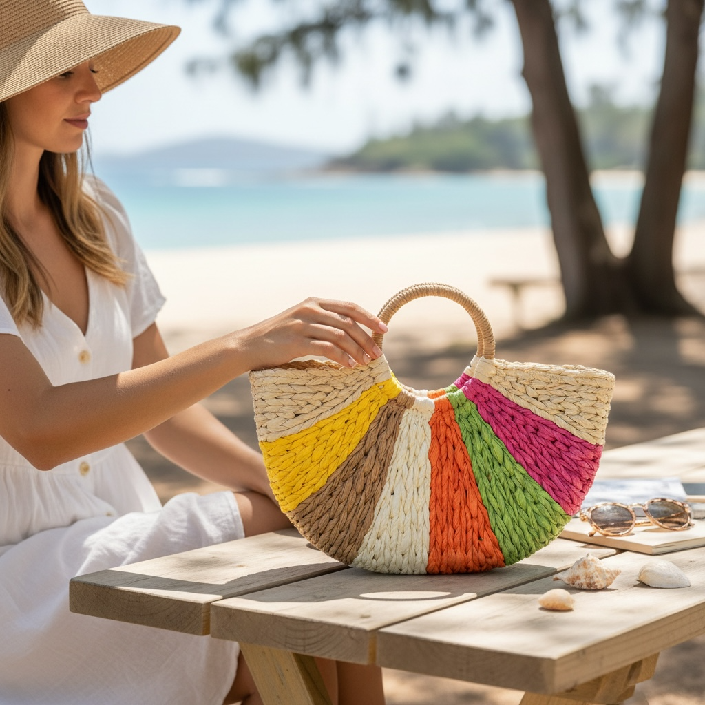 Multicolor Seagrasss Tote Bag