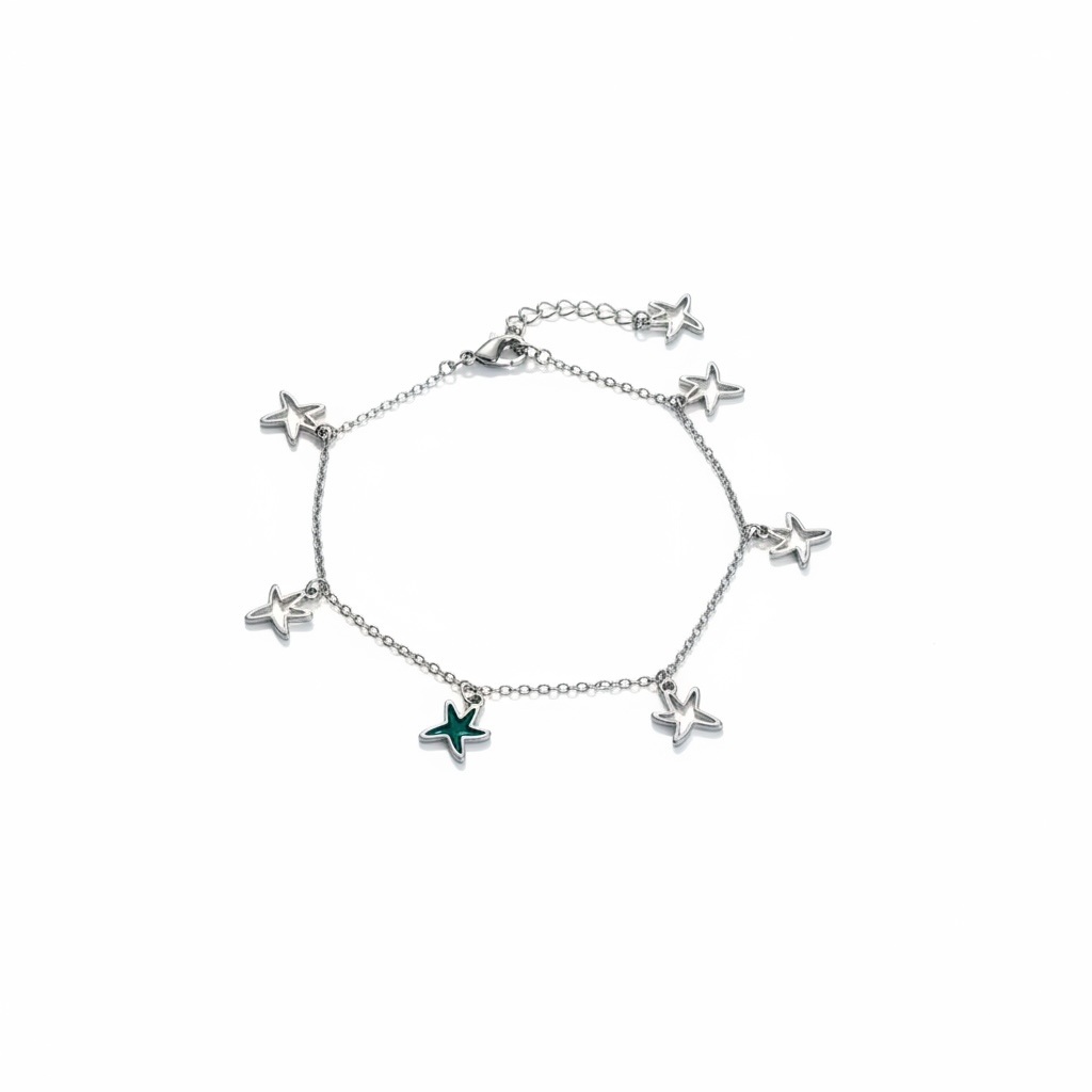 Silver Mini Starfish Neckalce