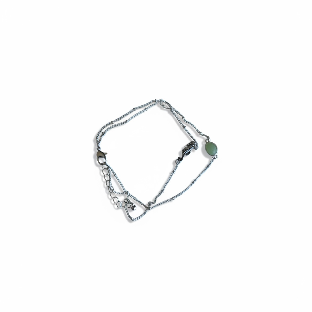 Silver Seahorse Anklet