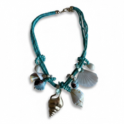 Turquoise and Seashell Mermaid Necklace