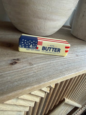 USA Red White and Blue Flag Butter Squishy