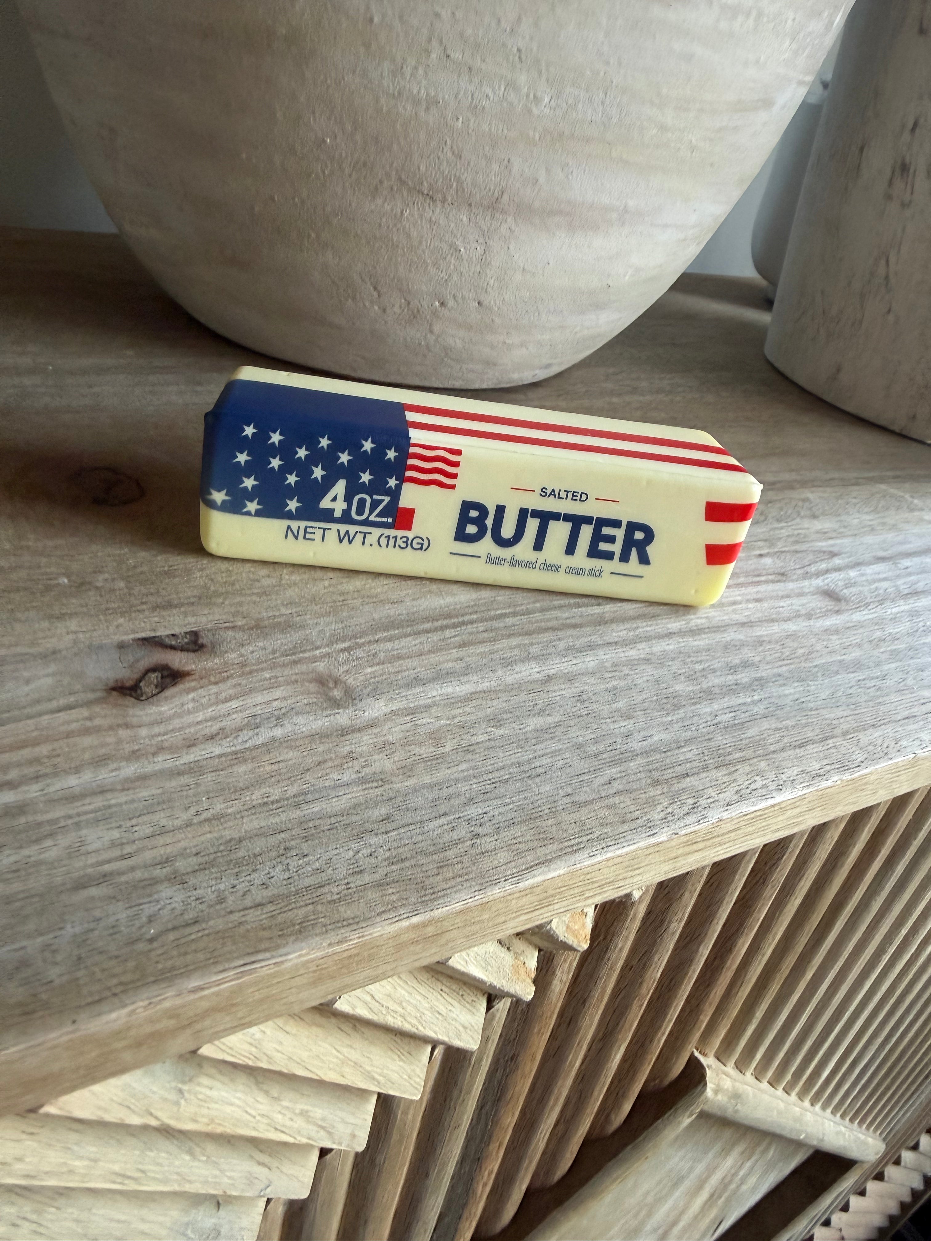 USA Red White and Blue Flag Butter Squishy