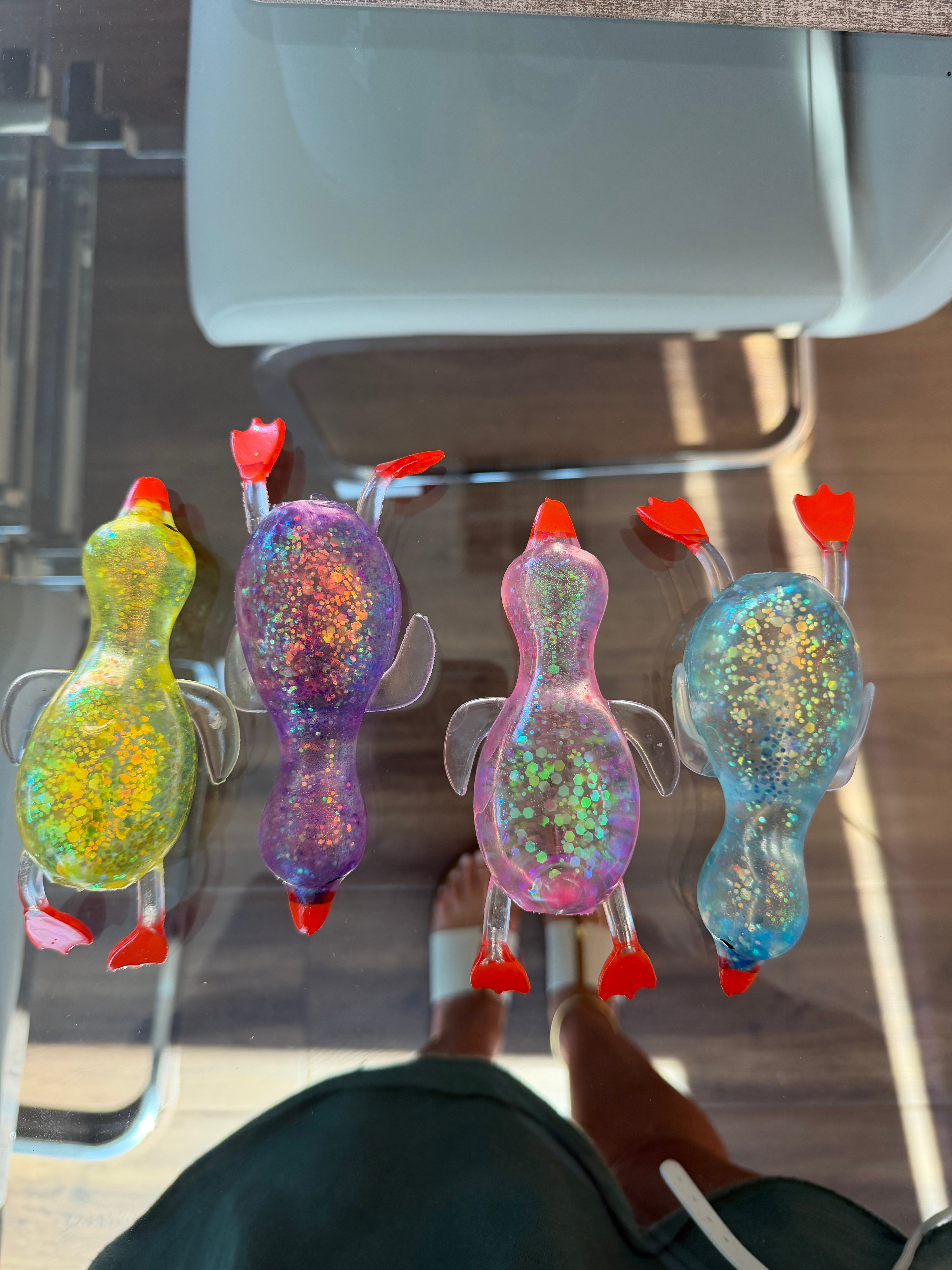 Glitter Jelly Duck Squishy