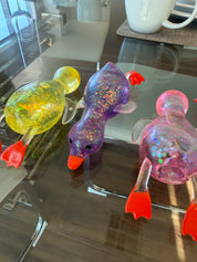 Glitter Jelly Duck Squishy
