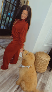 Luxe Heaven Soft Maroon 1/4 ZIp Pullover