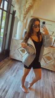 Sassy Sporty Tank Black Jumpsuit