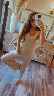 Taupe Loose Fit Romper