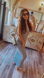 Heather Grey Loose Fit Comfy Dress