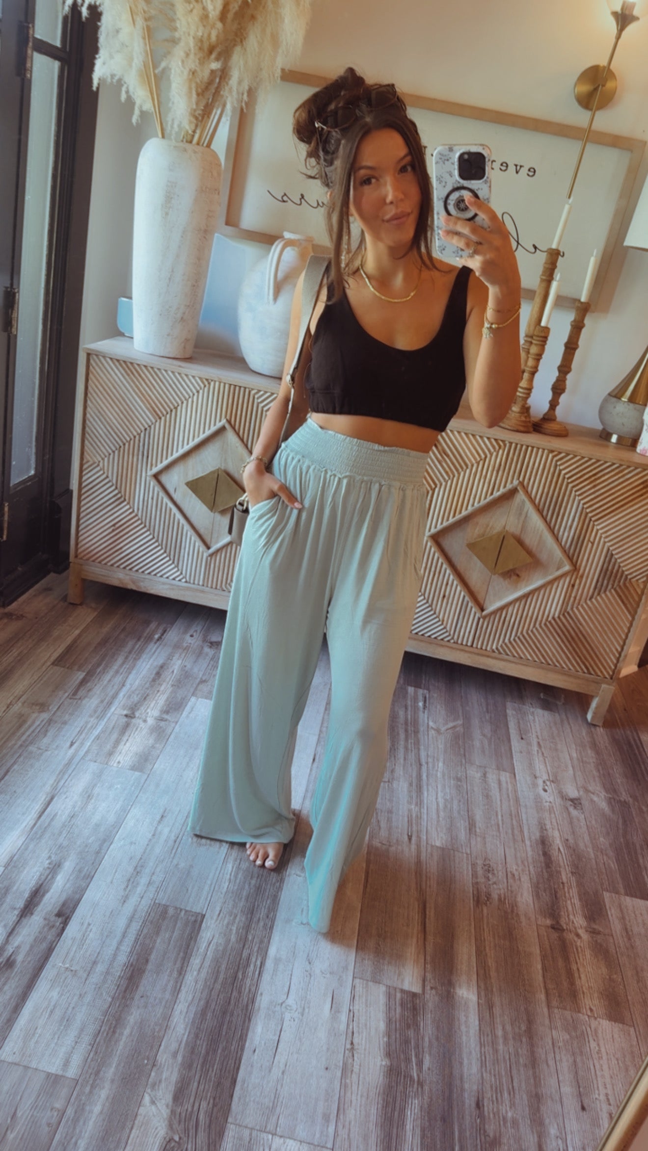 Chic Sea spray Flowy Pants
