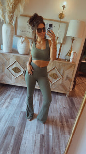Green Cloud Lightweight Sports Bra