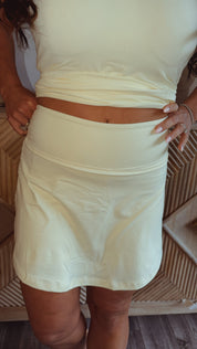 Rae Mode Lemon Athletic Skort With Pockets