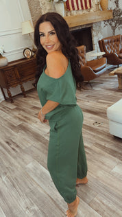 Rae Mode Kelly Green Athletic Cuffed Joggers