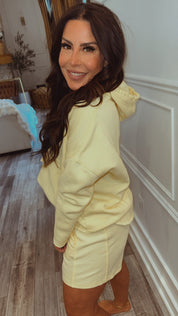 Soft Lightweight Yellow Terry Lounge Shorts